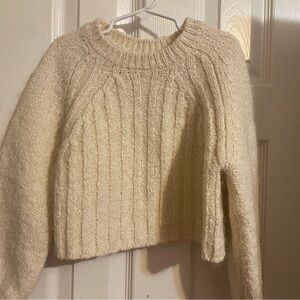ZARA Wool Blend Cropped Sweater